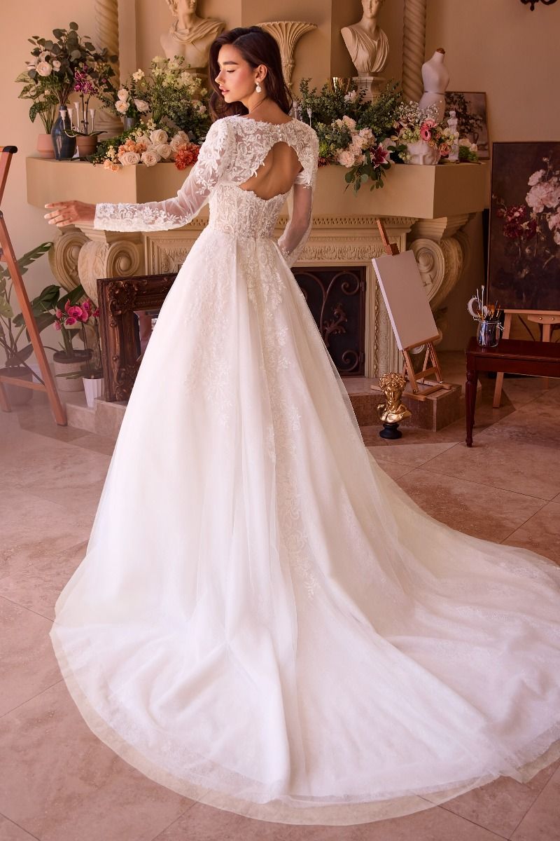 Strapless Wedding Ball Gown & Lace Bolero