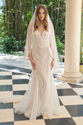 Mermaid Bridal Gown Strapless Sweetheart Neckline and Sheer